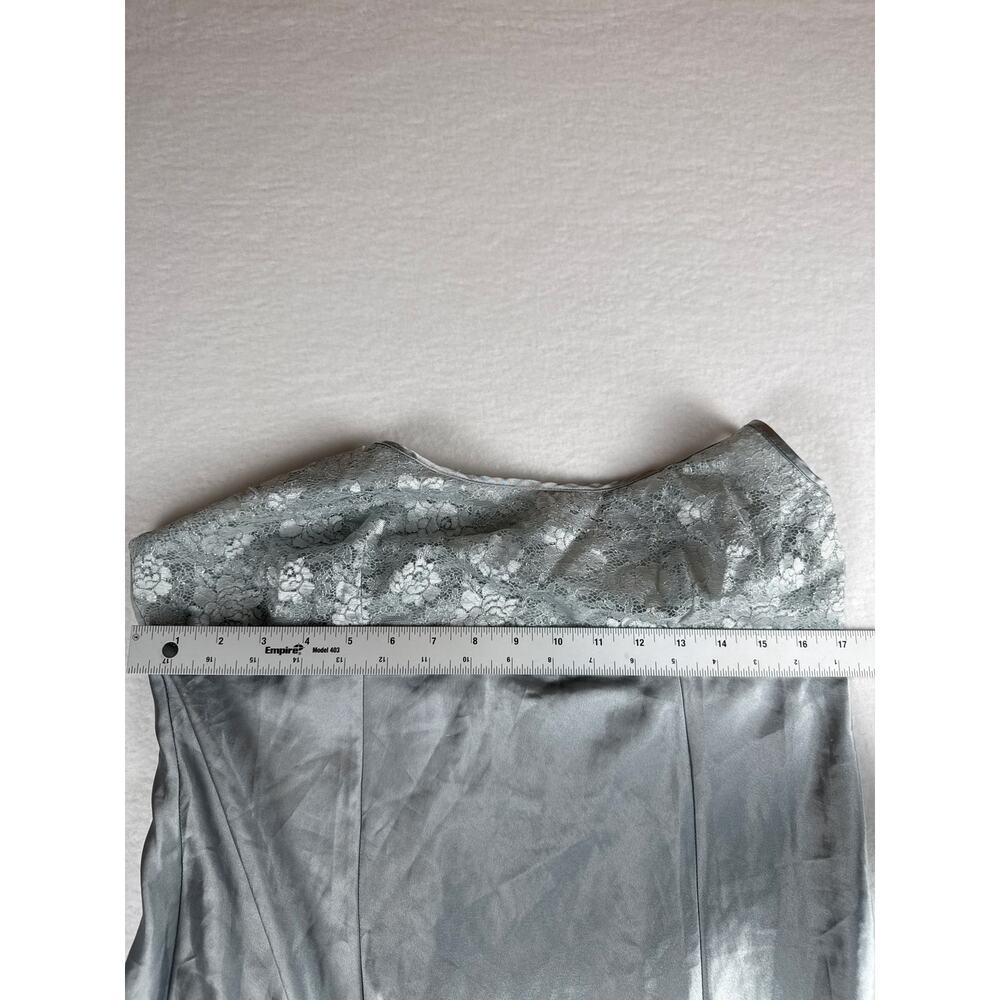 Vintage Victoria’s secret slip dress lace satin silver size L - Picture 16 of 16